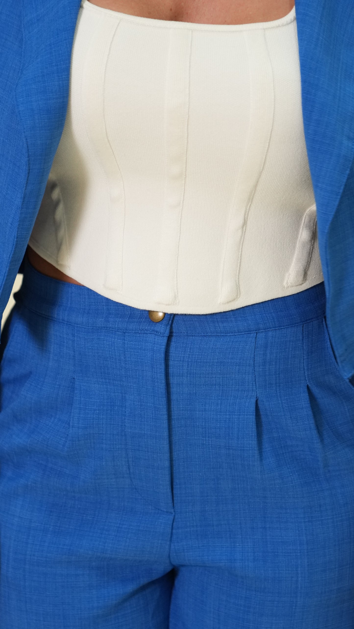 LUDMILA PANTS - Cobalt blue