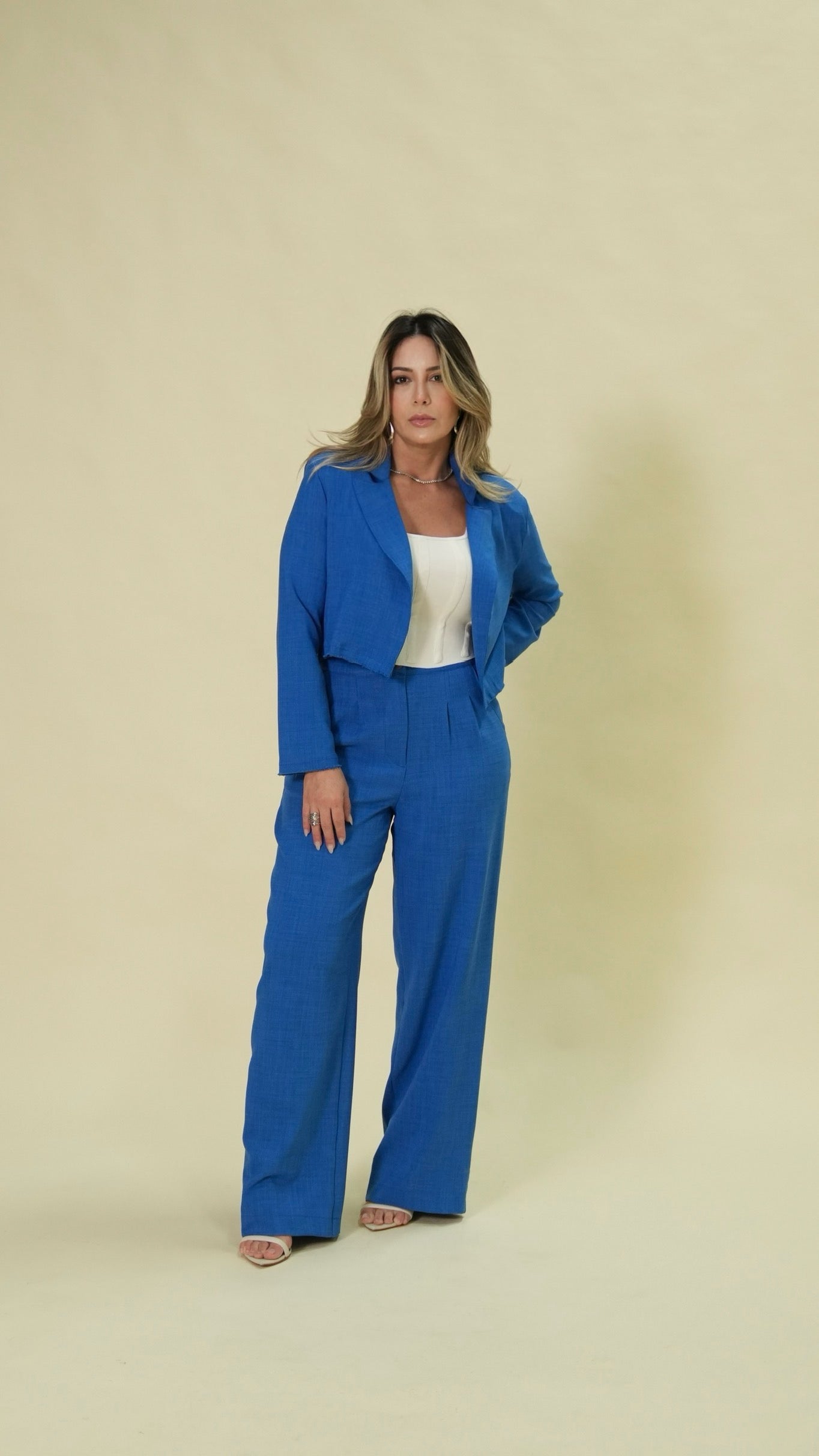 LUDMILA PANTS - Cobalt blue