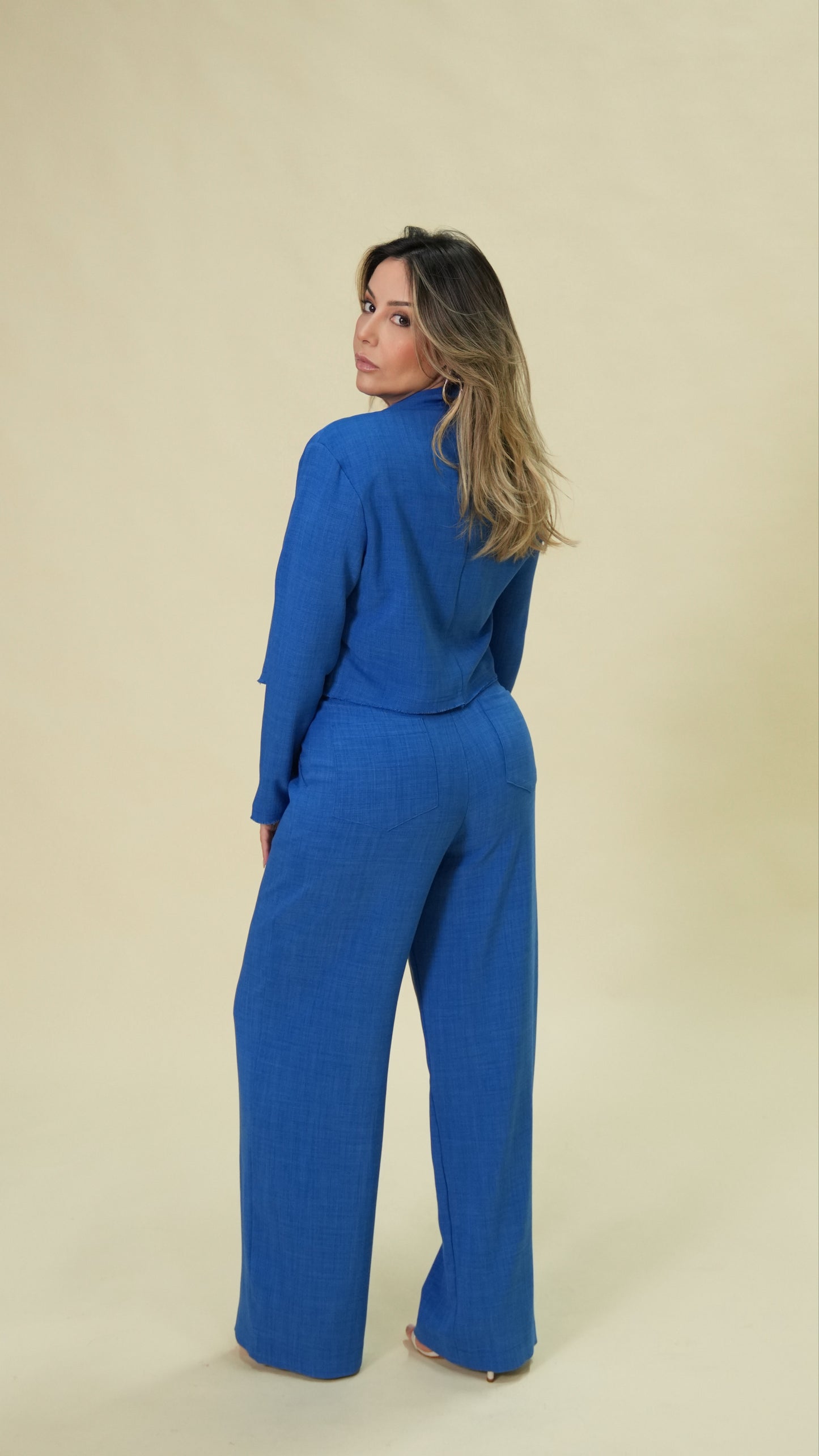 LUDMILA PANTS - Cobalt blue