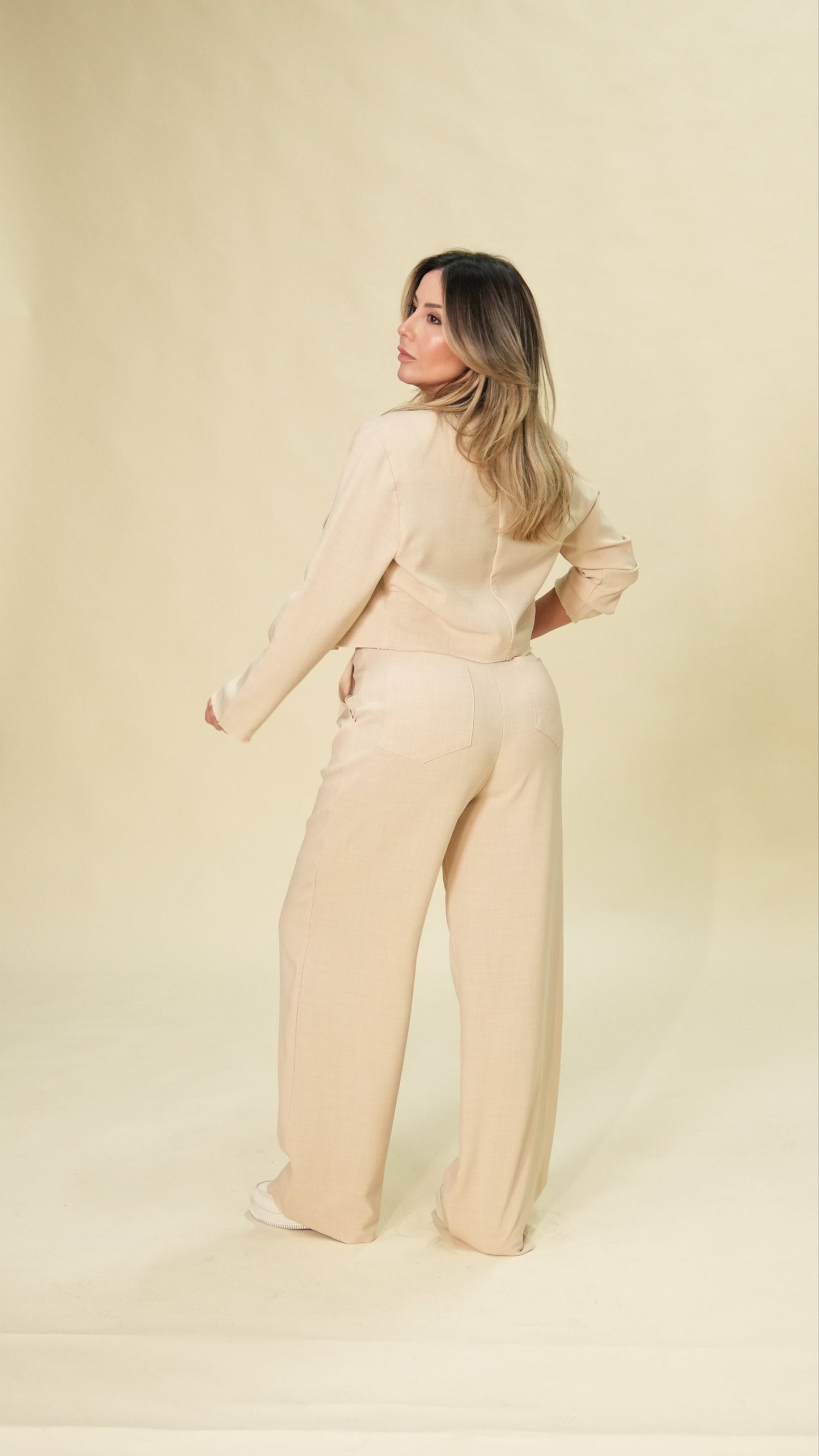 LUDMILA PANTS - Sand beige